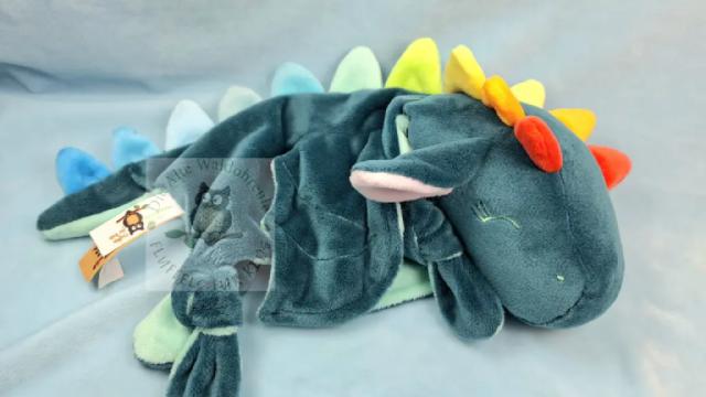 Fluffeltuch Schlappohrdrache Lotta in smaragd