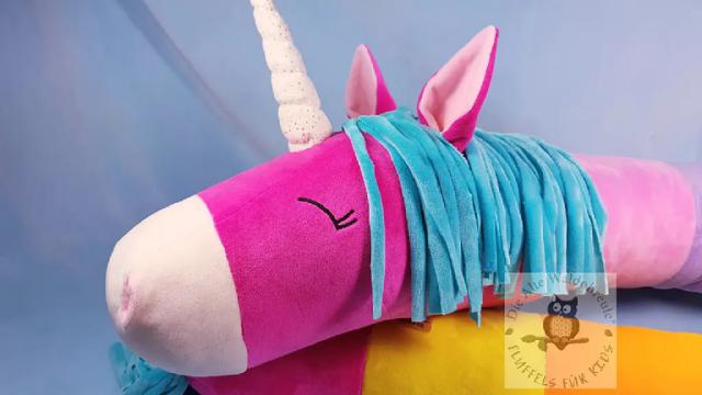 Bettschlange Einhorn Elfi Kopf